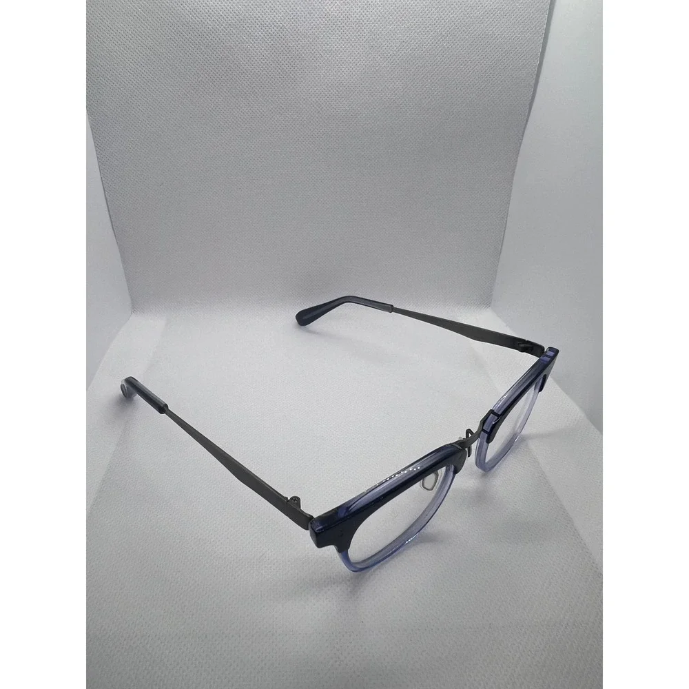 Say Oh A‎ Steel C02 Eyeglasses Frames Blue Black Designer Fashion Glasses